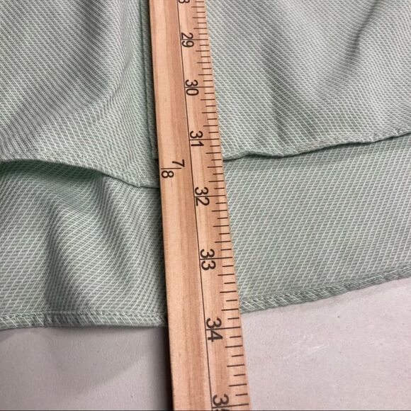 VAN HEUSEN Men’s Wrinkle Free Green Shirt Size 17 36/37 X Large Long Sleeve - Picture 8 of 10